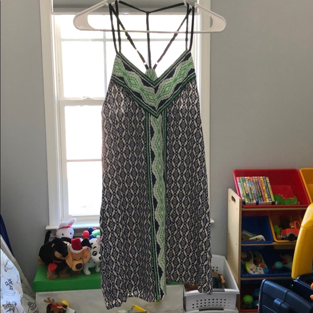 Blue pattern dress